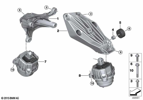 Engine Suspension for 2017 BMW 640iX #0