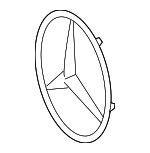 8881016 - Body: Emblem for Mercedes-Benz Image