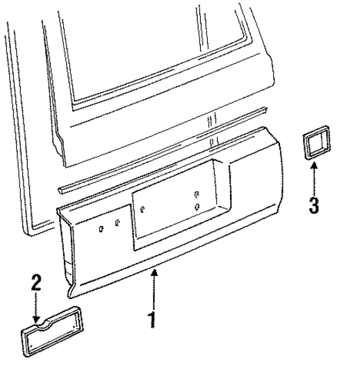 Tail Gate for 1991 Toyota Land Cruiser #0