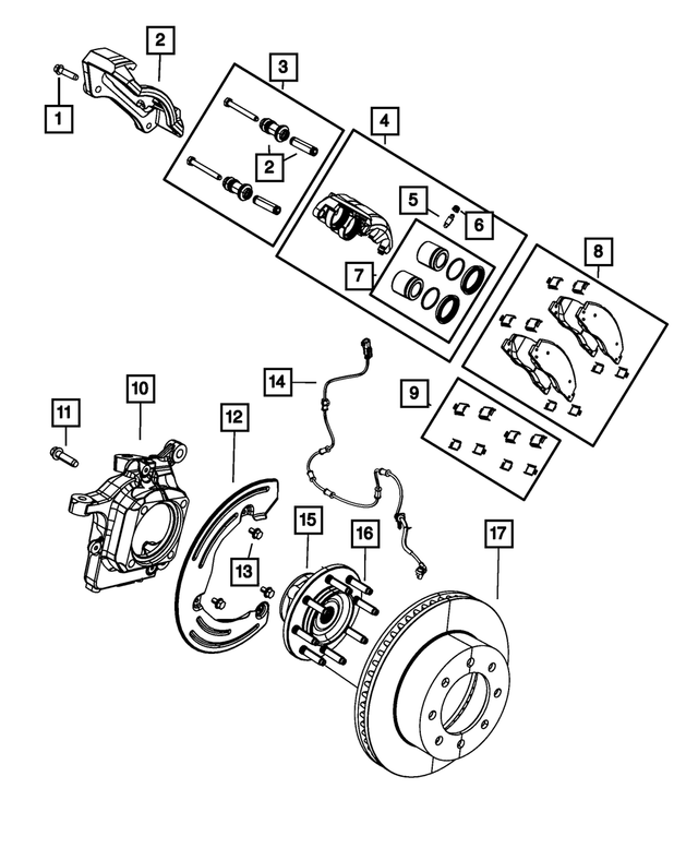« R8049151AD – Brakes : Freins à Disque Etrier, Refabriqué, Côté Gauche pour Mopar Image »