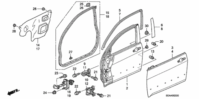 Front Door Panels for 2007 Honda Accord #0