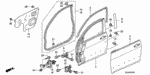 90341SDA000 - Body/Air Conditioning: NUT, FLANGE (6MM) for Honda Image