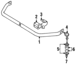 4231160A00 - Suspension: Stabilizer Bar for Suzuki Image
