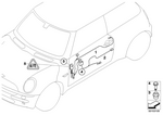 61129137734 - Vehicle Electrical System: Wiring Set Hifi Driver Side for Mini Image