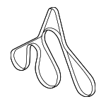 LC3Z8620F - Maintenance &amp; Lubrication: Serpentine Belt for Ford: F-350 Super Duty Image