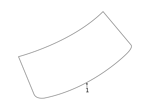 Glass - Lift Gate for 2017 BMW X6 #0