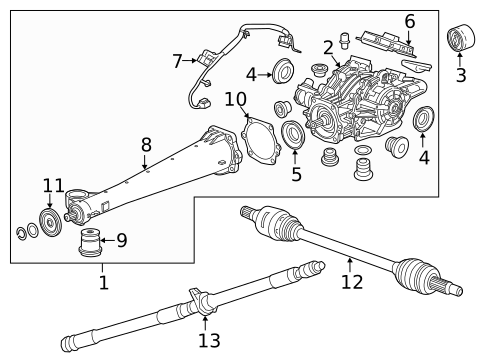 Axle & Differential for 2021 Chevrolet Blazer #2