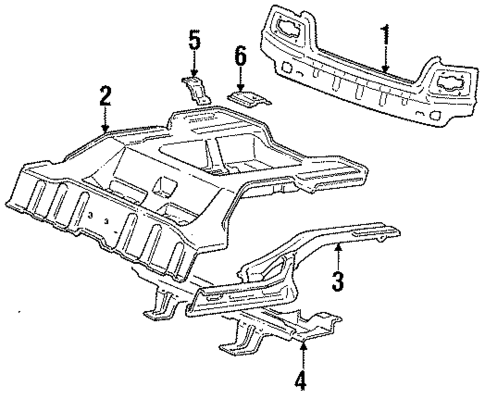 Rear Body for 1992 Hyundai Excel #0