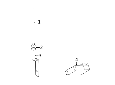Antenna & Radio for 2001 Dodge Intrepid #0