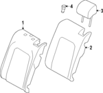 3G8885805QKCZ - : Seat Back Cover for Volkswagen: Arteon Image