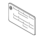64506917364 - Body: Info Label for BMW: X5, X6 Image