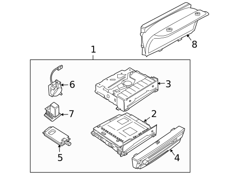 Navigation System Components for 2009 BMW M6 #0