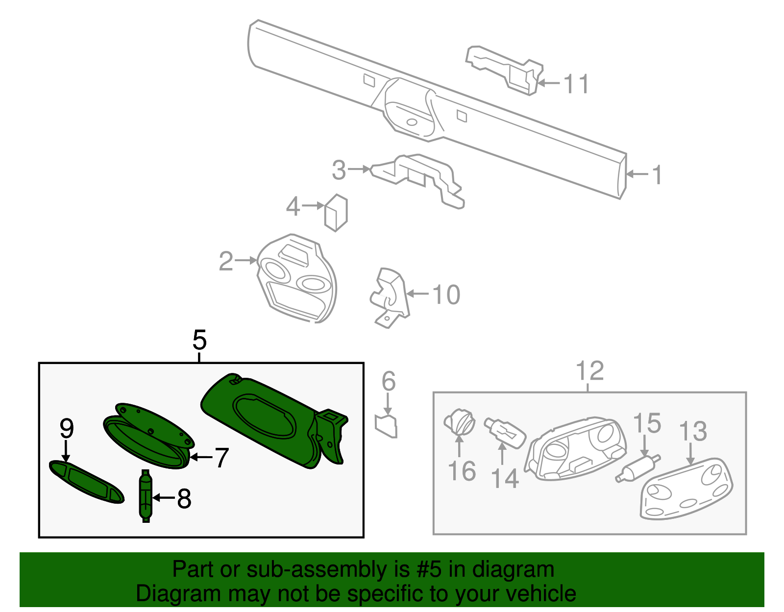 Sun-Visor - Porsche (997-731-032-28-8Z5)