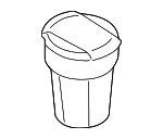 8V08579513Q7 - Body: Ashtray Assembly for Audi: A3, A3 Quattro, A3 Sportback e-tron, A4, A4 allroad, A4 Quattro, A5 Quattro, A5 Sportback, Q3, Q3 Quattro, RS5, RS5 Sportback, S3, S4, S5, S5 Sportback Image