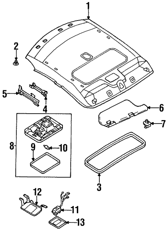 964009B410 - : Sun-Visor for Nissan Image