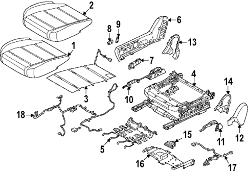 Passenger Seat Components for 2025 Nissan Murano #0