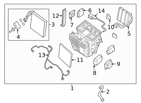 Condenser, Compressor & Lines for 2017 Nissan Murano #1