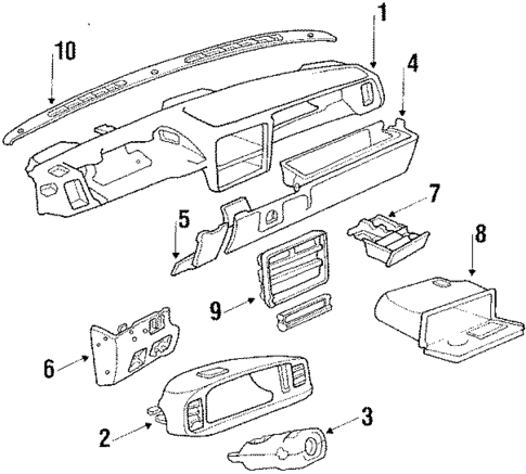 Instrument Panel for 1988 Mitsubishi Precis #0