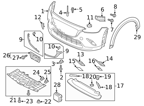 Bumper & Components - Front for 2021 Mazda CX-3 | Palladino Mazda
