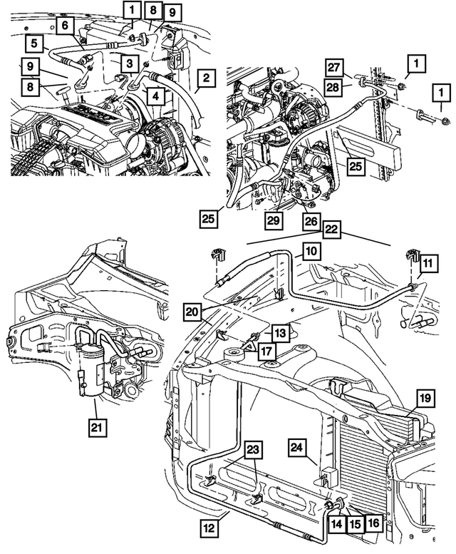 5072993AC - Air Conditioning &amp; Heater: A/c Condenser for Mopar Image image