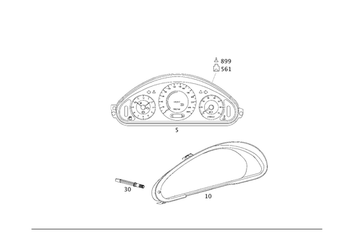 Instrument Cluster for 2005 Mercedes-Benz E320 #0