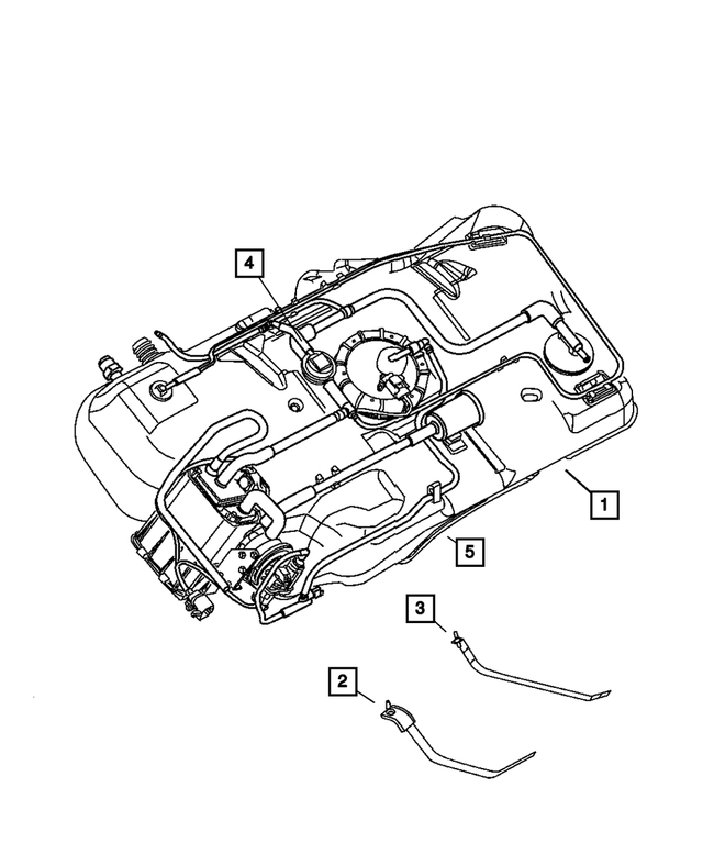 5278184AB - Fuel: Fuel Tank Strap, Right for Mopar Image image