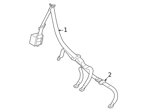Seat Belt for 2002 Mitsubishi Montero Sport #1