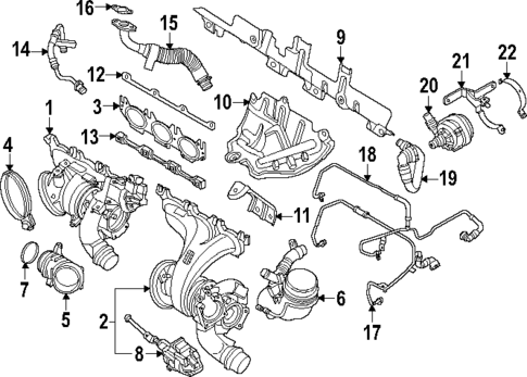 Turbocharger & Components for 2021 BMW X3 #0