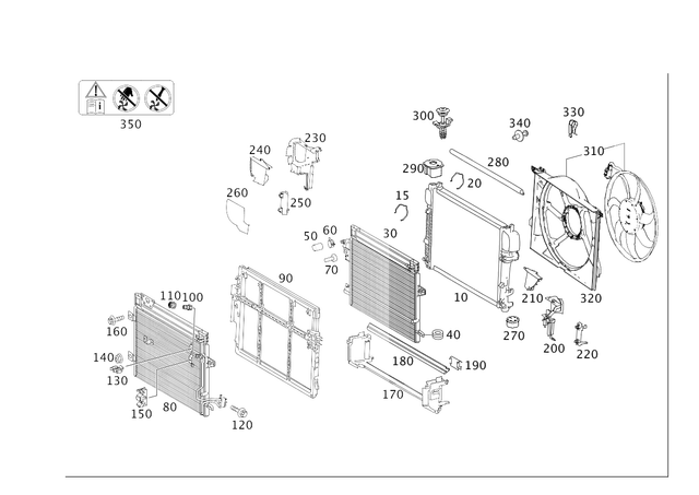 9932002 - Radiator: Catch Spring for Mercedes-Benz: 250, 300S, C250, C300, C350, C63 AMG, CL550, CL600, CL63 AMG, CL65 AMG, CLS400, CLS550, CLS63 AMG, CLS63 AMG S, E250, E350, E400, E550, E63 AMG, E63 AMG S, GLK250, GLK350, S350, S400, S500, S550, S600, SLC43 AMG, SLK250, SLK350, SLK55 AMG, SLS AMG Image image