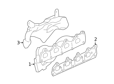 Exhaust Manifold for 2007 Chevrolet HHR #0