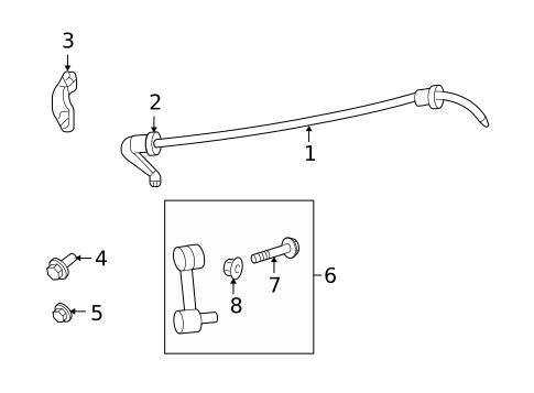 Stabilizer Bar & Components for 2009 Ford Fusion #2