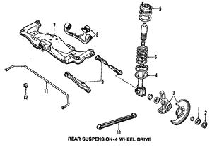 Rear Suspension for 1990 Mazda 323 | OEM Parts Online
