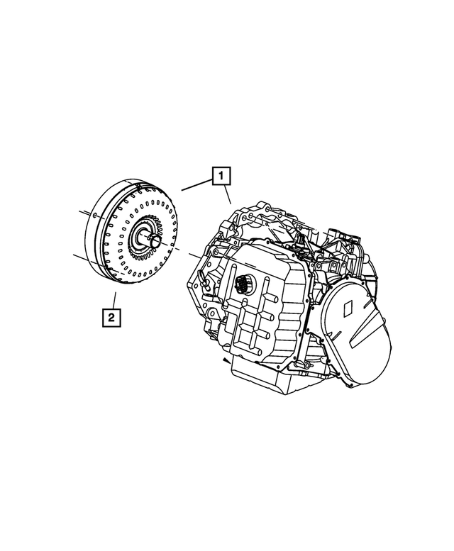 « R8039386AF – Automatic Transaxle 6 Speed : Avec Convertisseur De Couple Trousse Transmission, Refabriqué pour Mopar Image »