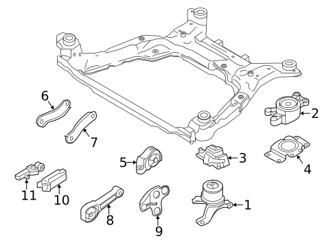 Engine & Trans Mounting for 2018 Volvo V60 #0
