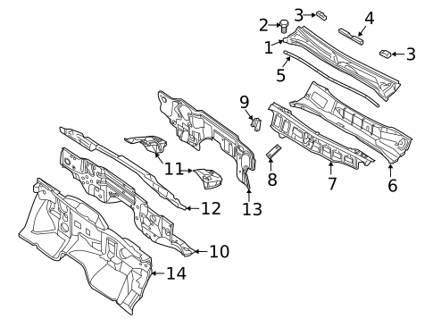 Cowl for 2012 INFINITI QX56 #0