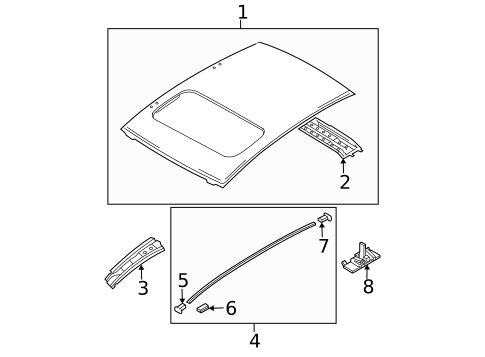 Exterior Trim - Roof for 2005 Mazda 6 #0