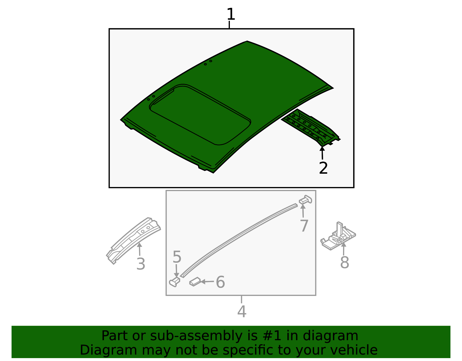 GJYR-70-60XA - Roof Assembly - 2006-2007 Mazda 6 | Mazda Swag