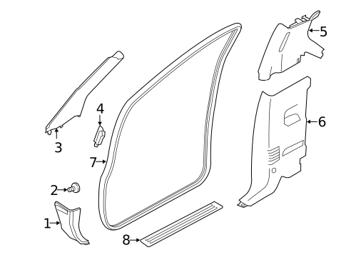 Interior Trim - Cab for 2018 Nissan TITAN XD #4