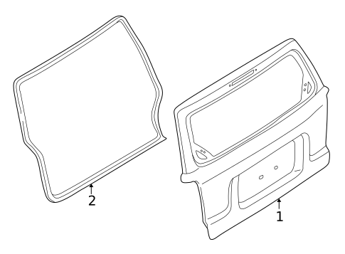 Gate & Hardware for 2006 Ford Escape #0