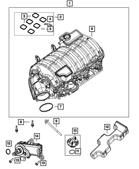 Manifolds and Vacuum Fittings for 2022 Dodge Challenger #1