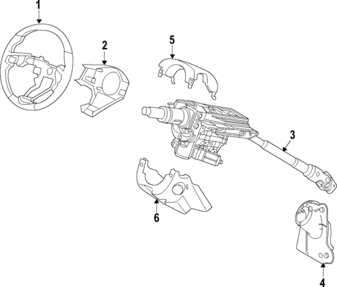 Steering Column for 2016 Acura RLX #0