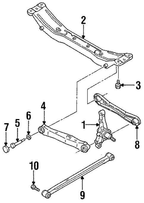 Rear Suspension for 1994 Kia Sephia #1