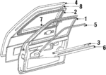 323831052AR - Body: Door Shell for Volkswagen: Quantum Image
