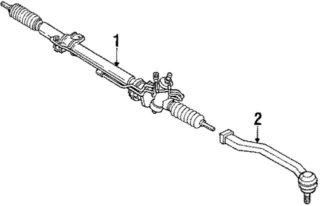 LA0132110R0C - : Rack And Pinion Assembly for Mazda Image