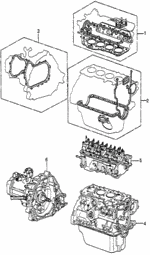 10003PD6660 - : General Assembly, Cylinder Head for Honda Image