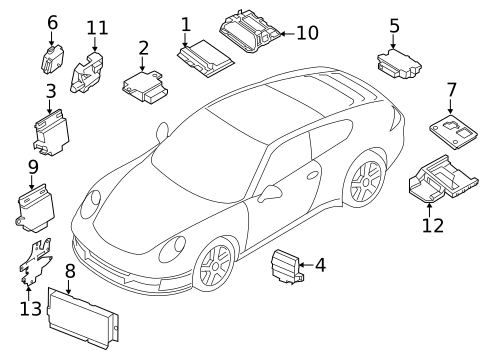 Controls for 2019 Porsche 911 #0