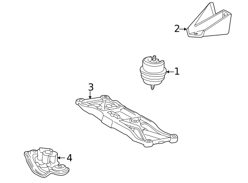 Engine & Trans Mounting for 2002 Ford Thunderbird #0