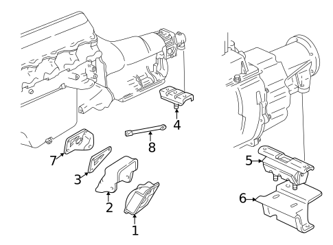 Engine & Trans Mounting for 1995 Chevrolet K2500 Pickup #0