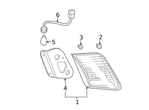 Backup Lamps for 2011 Toyota Camry #0