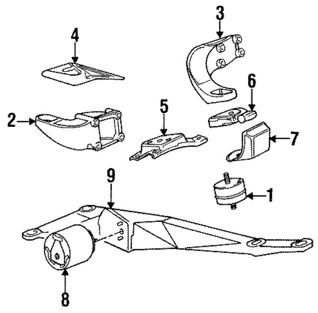 11811132324 - Engine: Front Mount for BMW Image